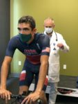 Dr. Max Testa working with USA Triathlon athlete Luis Ortiz. Photo courtesy Intermountain Healthcare