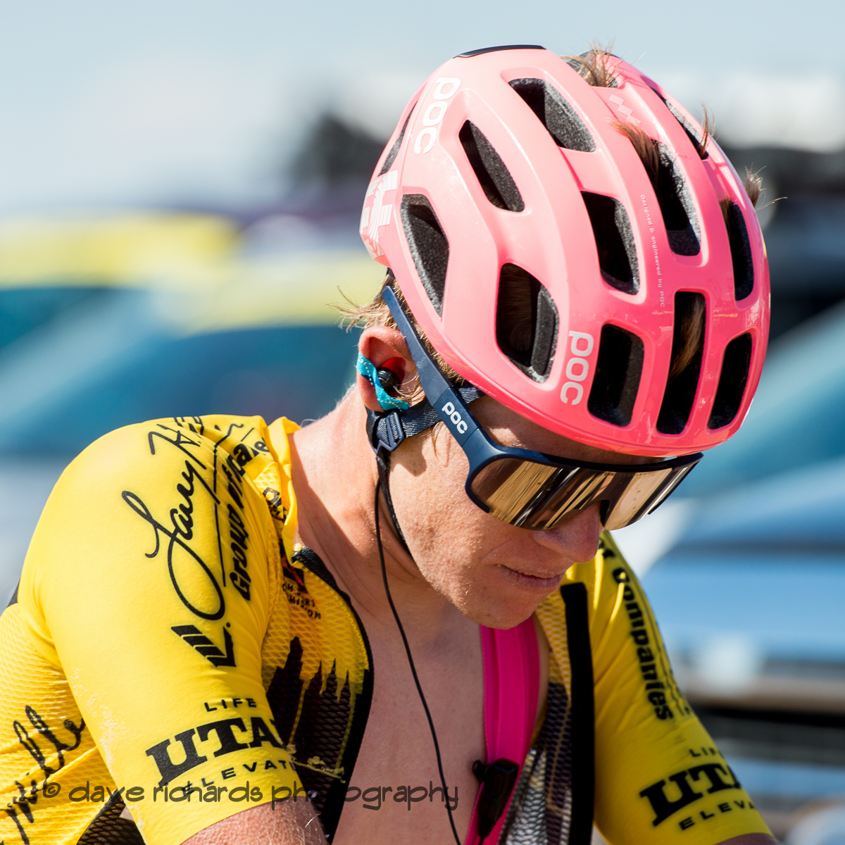 Race leader Lawson Craddock ( EF Education First) made a valiant effort but ended up losing the yellow jersey on Stage 2 - Brigham City to Powder Mountain Resort, 2019 LHM Tour of Utah (Photo by Dave Richards, daverphoto.com)