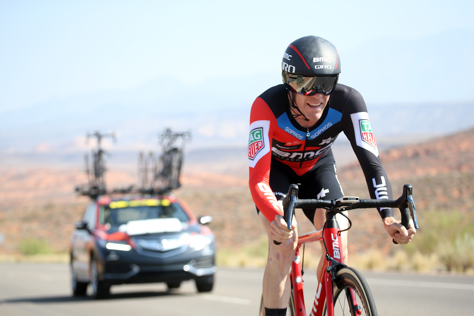 Bookwalter, BMC. 2018 Tour of Utah Team Prologue, August 6, 2018, St. George, Utah. Photo by Cathy Fegan-Kim, cottonsoxphotography.net