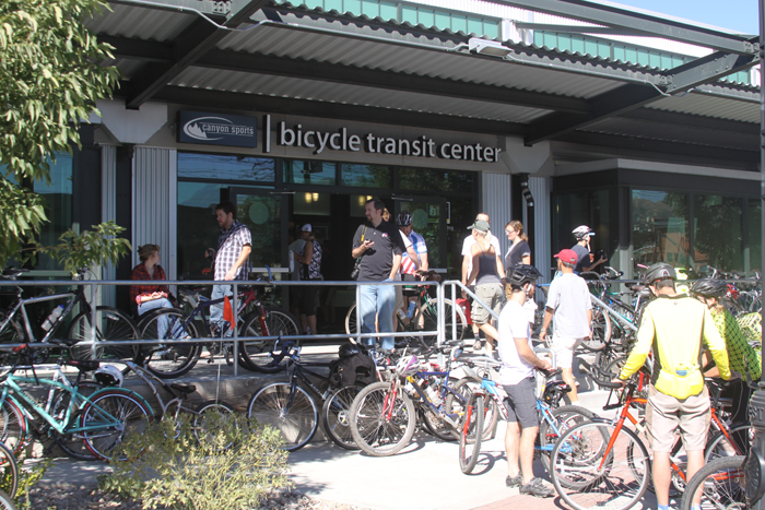Canyon Sports Bicycle Transit Center Opens