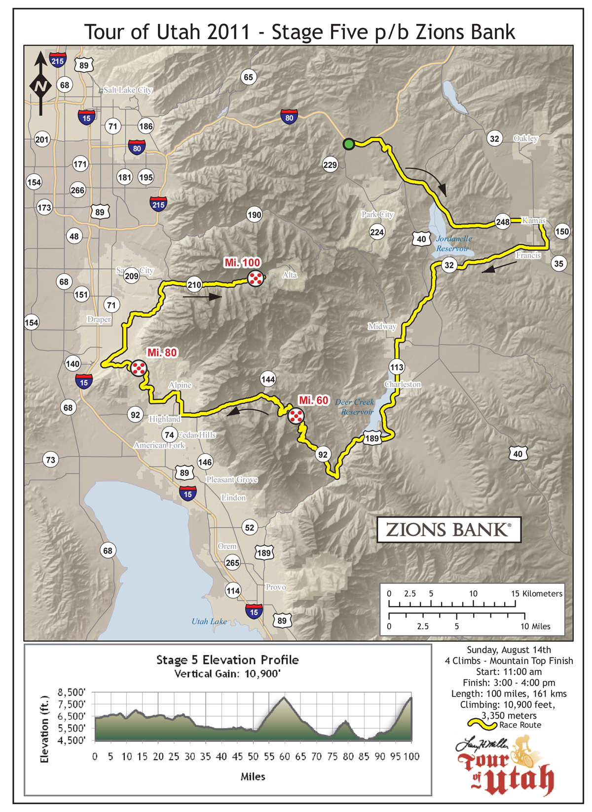 Where to Watch Stage 5 of the Tour of Utah