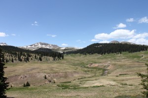 Near Indiana Pass in Colorado, the highest point of the trip.