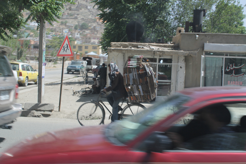 Afghanistan Cops on bikes.