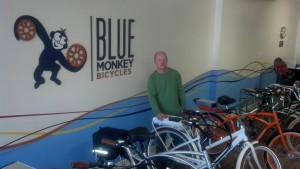 Duane Schaffer's new shop Blue Monkey Bicycles