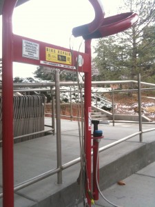 A repair station at the University of Utah. Ogden will get six new stations in spring of 2014 (not the model pictured).
