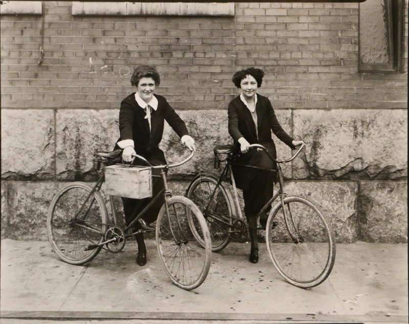 Women with bicycles by Utah Power and Light, 1924. Photo: Courtesy Utah State Historical Society.