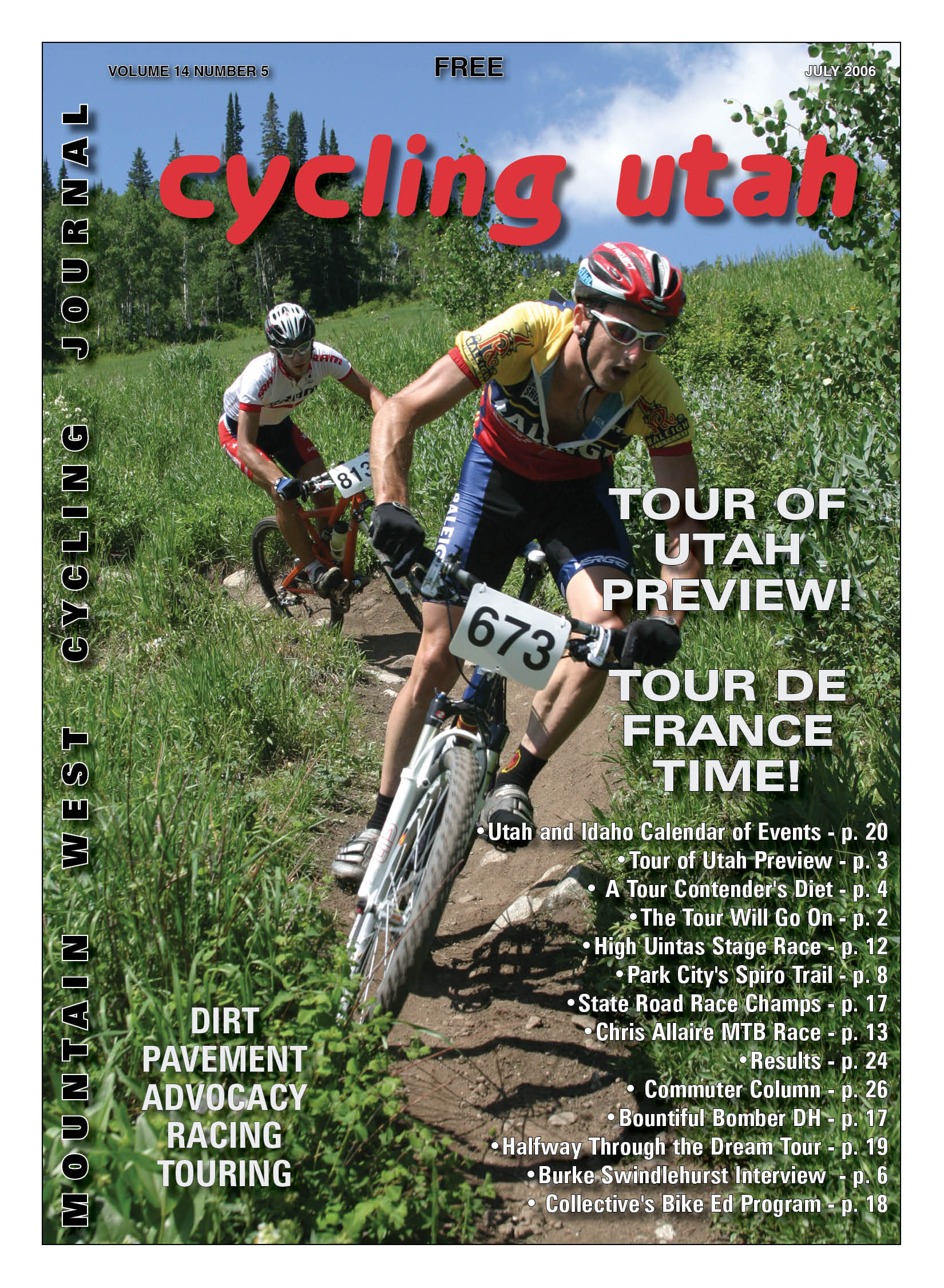 Cycling Utah’s July 2006 Issue is Now Available!