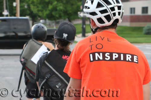 On the Ride of Silence in Salt Lake City in 2014.  The t-shirt is in honor of Brynn Barton, who was killed by a hit and run driver in Salt Lake City. Photo by Dave Iltis