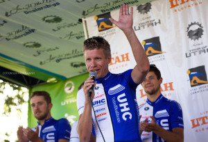 2008 Tour of Utah winner and Utah resident, Jeff Louder of United Healthcare Pro Cycling Team announces his retirement after he completes this year's Tour of Utah. Photo by Cottonsoxphotography.com