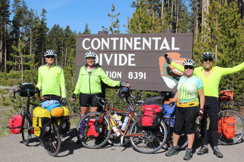 One of 4 crossings of the Continental Divide in Yellowstone National Park