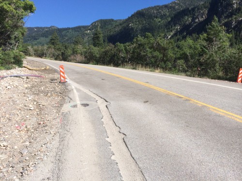 Cyclists need to use caution in Little Cottonwood Canyon in Summer 2014. Photo by Dave Iltis