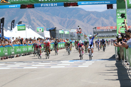 Coryn Rivera unleashed a devasting sprint to take the win. Photo