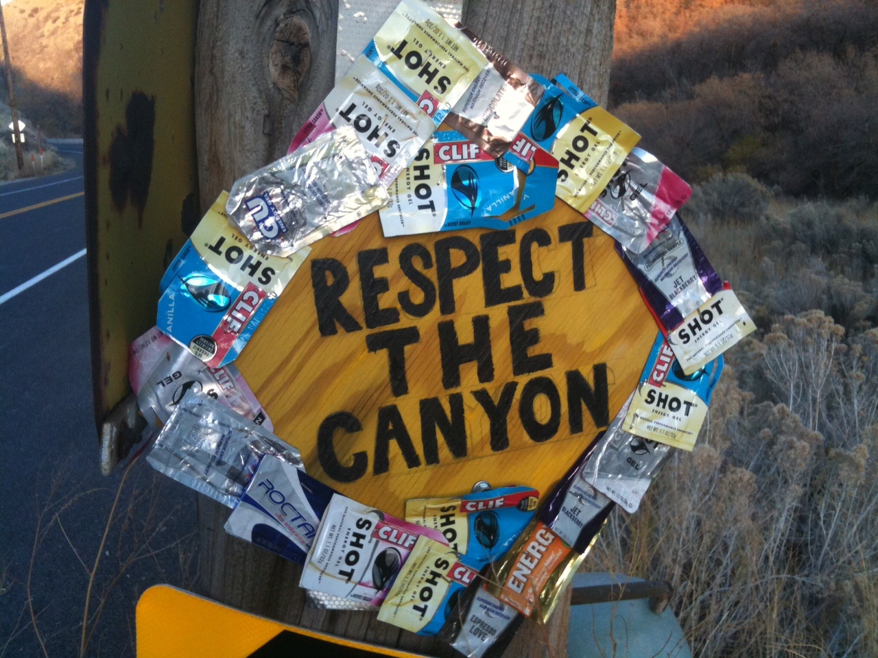 Cyclists are encouraged to keep Emigration Canyon clean. Photo by Dave Iltis