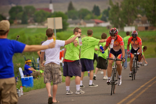 The Capitol Reef Stage Race has great support. Photo courtesy Capitol Reef Stage Race