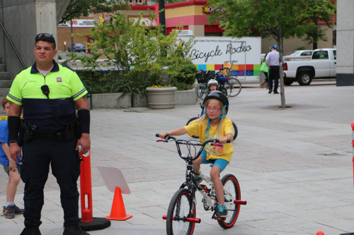 Bicycle Rodeo Instructor Trainings will be offered this summer in Salt Lake City. The Bike Bonanza, held each year, offers a bike rodeo for kids. Photo by Dave Iltis
