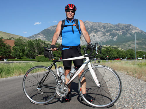 Bicycle Commuter Murdock Canal Trail in Utah County