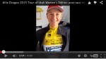 Allie Dragoo 2015 Interview after Stage 1 of the 2015 Tour of Utah Women's Edition.