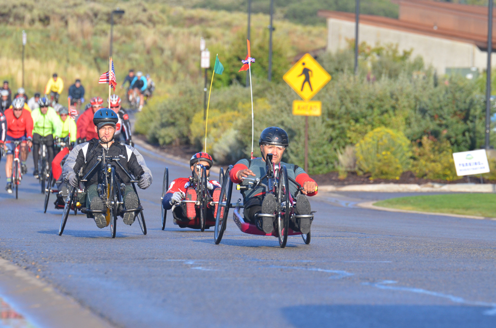 The ride provides opportunities for all abilities. Photo by Jan Drake