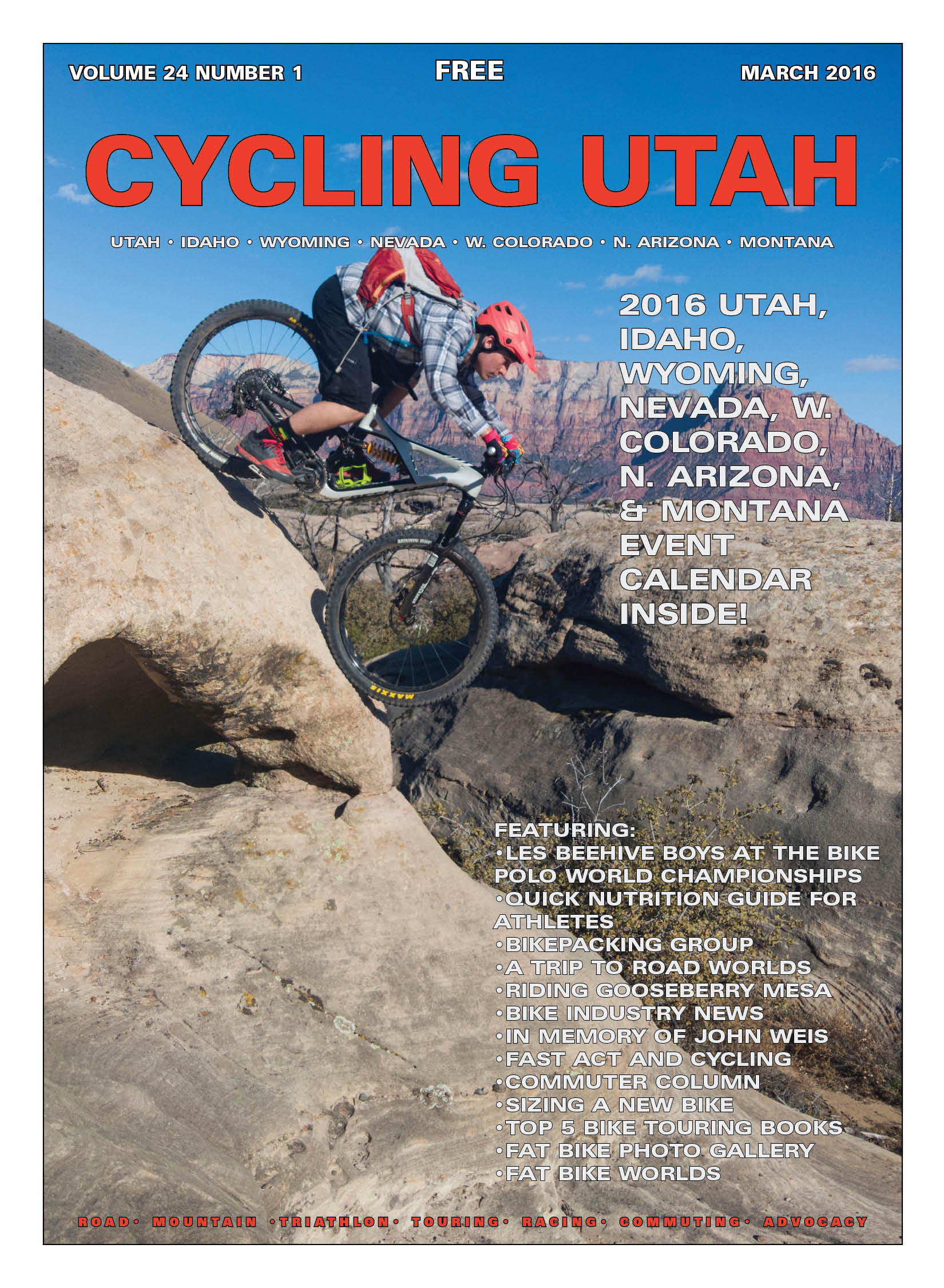 Cycling Utah and Cycling West’s March 2016 Issue is Now Available!