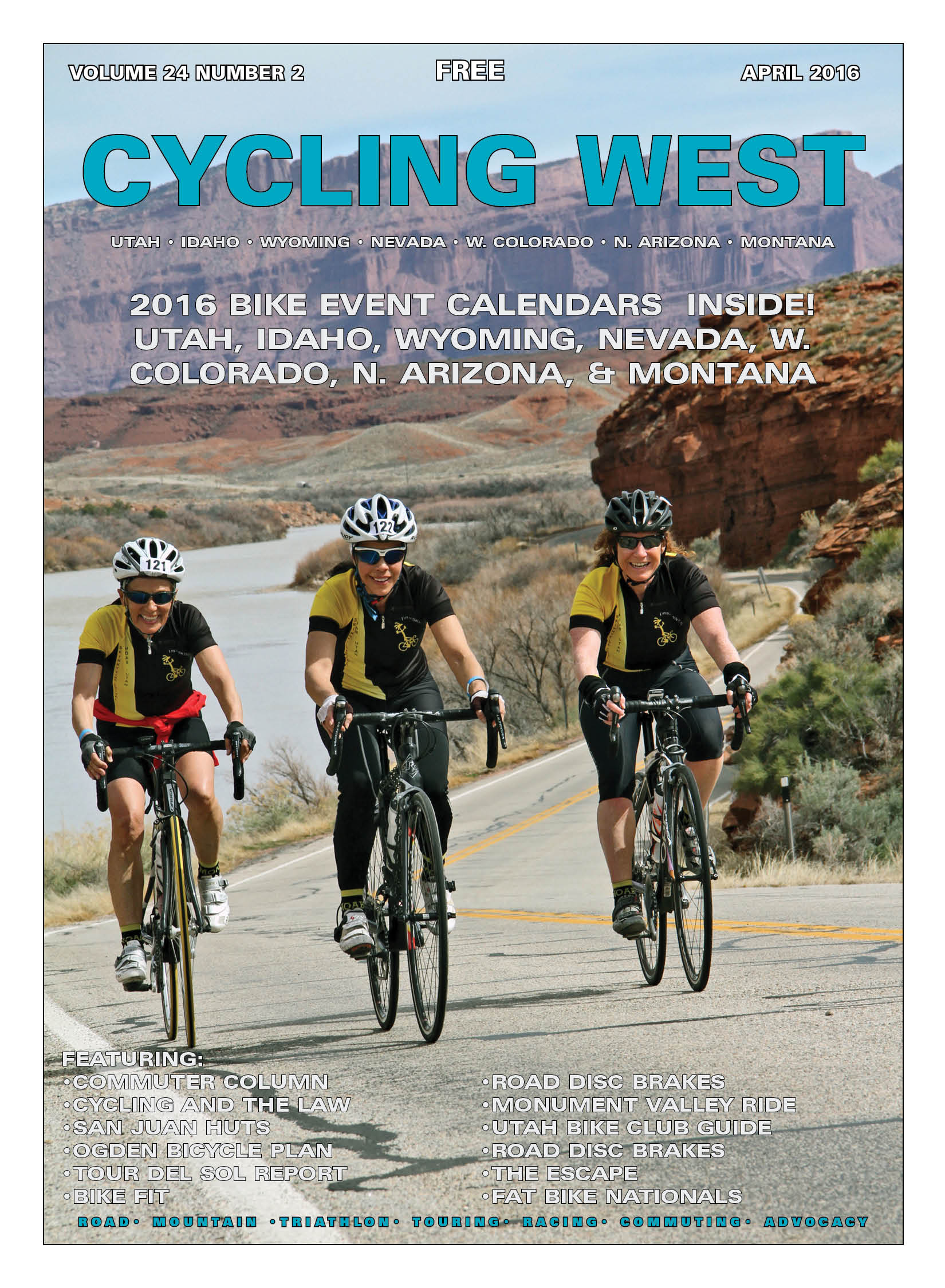 Cycling Utah and Cycling West’s April 2016 Issue is Now Available!