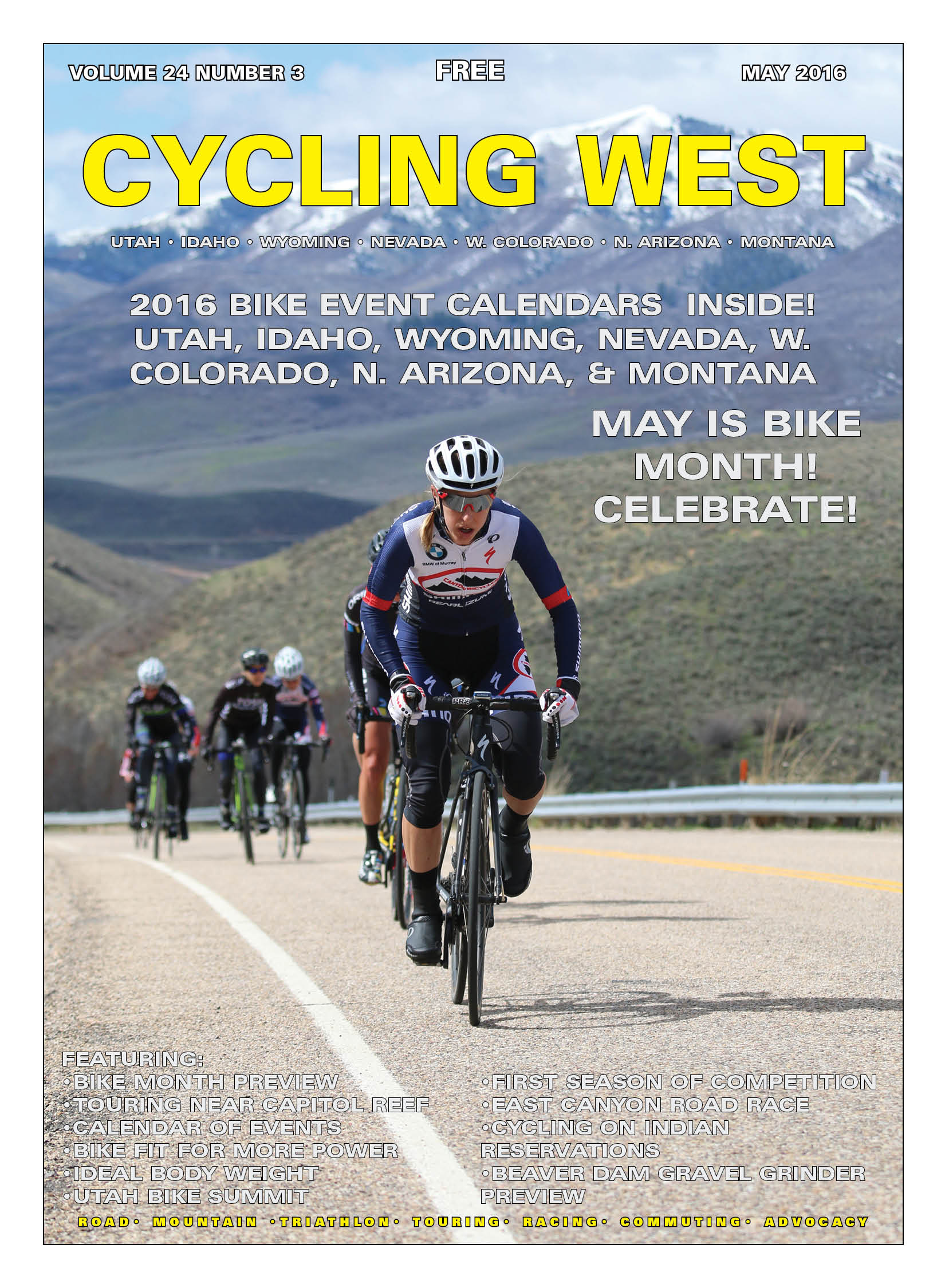 Cycling Utah and Cycling West’s May 2016 Issue is Now Available!
