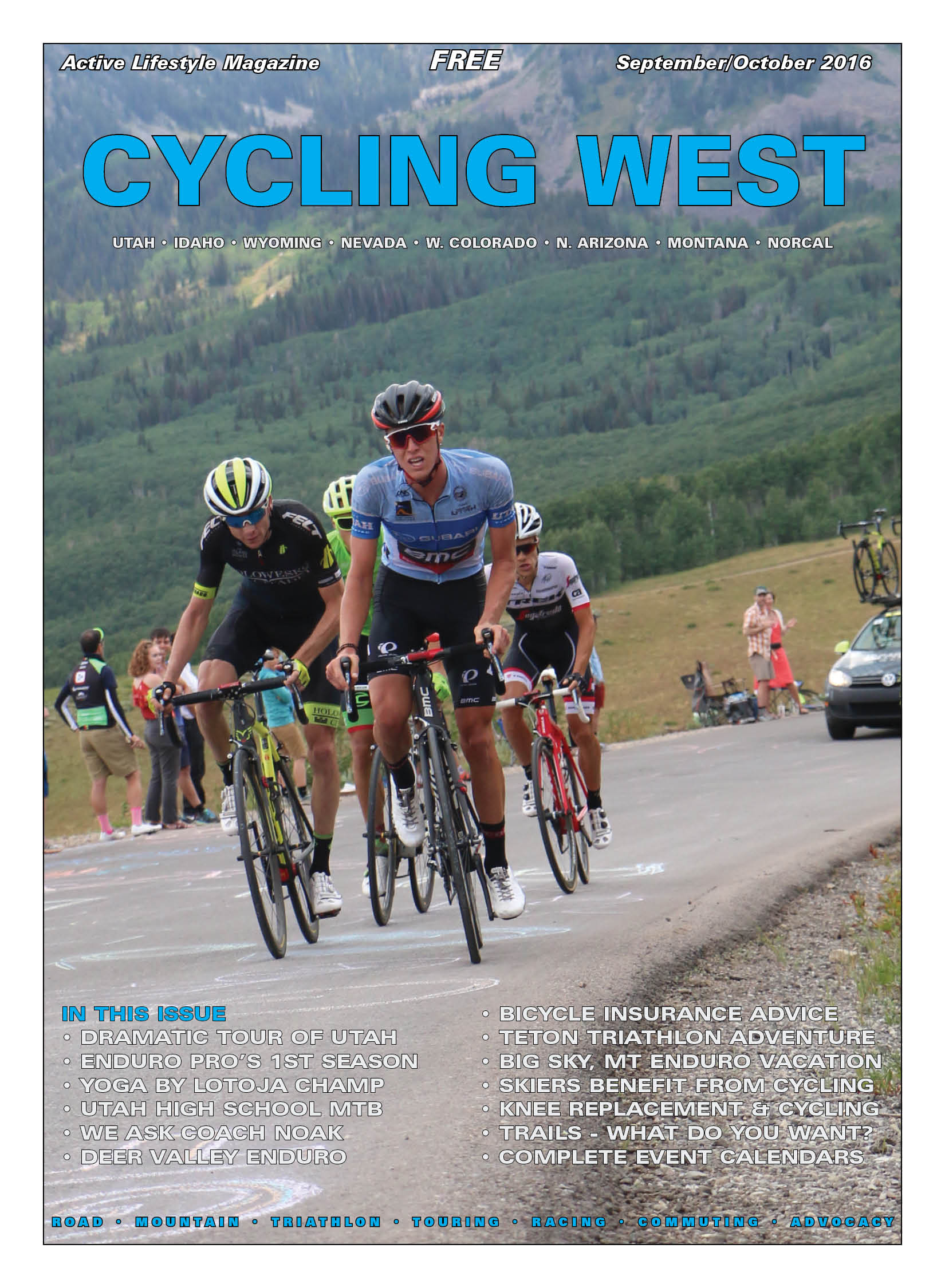 Cycling West and Cycling Utah’s September-Early Fall 2016 Issue is Now Available!