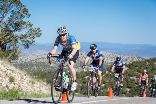Riders on Heartbreak Hill in the 2016 Santa Fe Century. Photo by G Marks