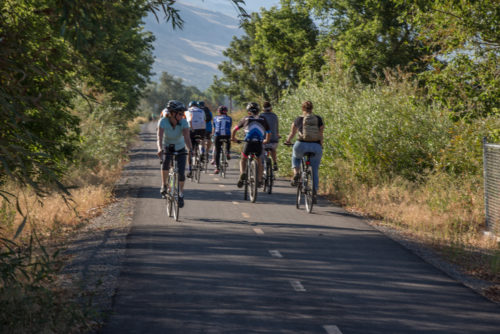 The Parkway Pedal travels along the Jordan River Parkway and Legacy Parkway Trails from Farmington to Salt Lake City. Photo by Garrett Jensen, Photo Courtesy Parkway Pedal