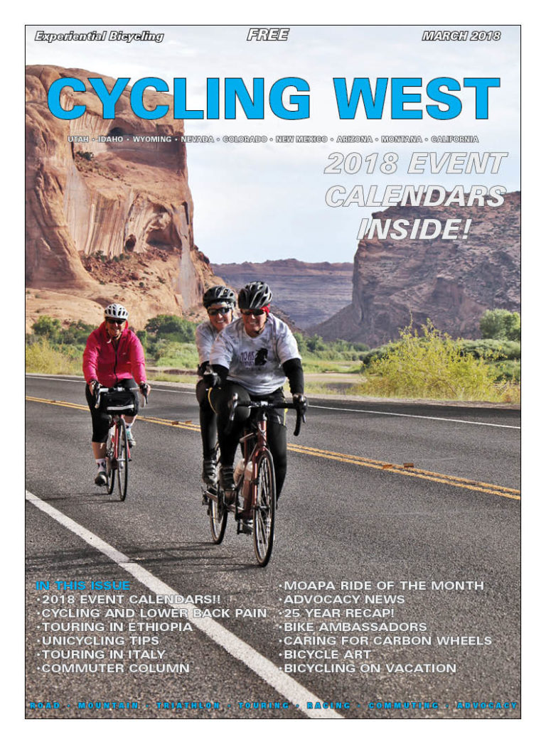 Cycling West and Cycling Utah’s March 2018 Issue is Now Available!