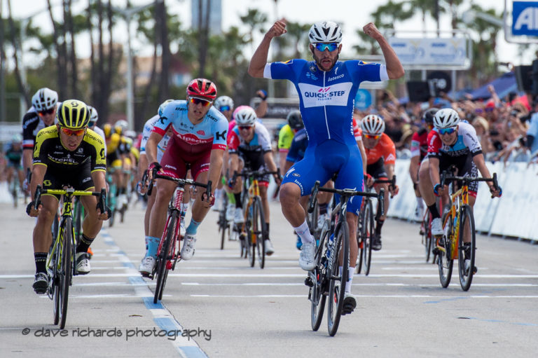 Gaviria Takes Stage 1 Sprint Win in 2018 Tour of California; Photo Gallery and Story