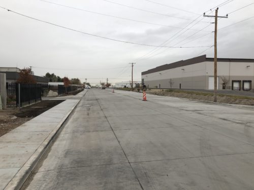 The newly reconstructed portion of Gladiola Street between 500 S and 900 S in Salt Lake City will get bike lanes. Photo by Dave Iltis
