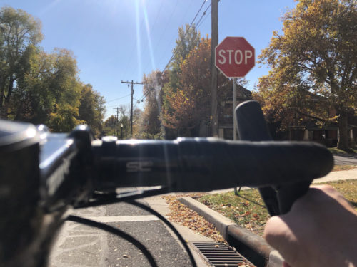 Will the Idaho Stop Bill finally pass in Utah in 2019? The bill would allow cyclists to treat stop signs as yield signs, and certain red lights as stop signs. Photo by Dave Iltis
