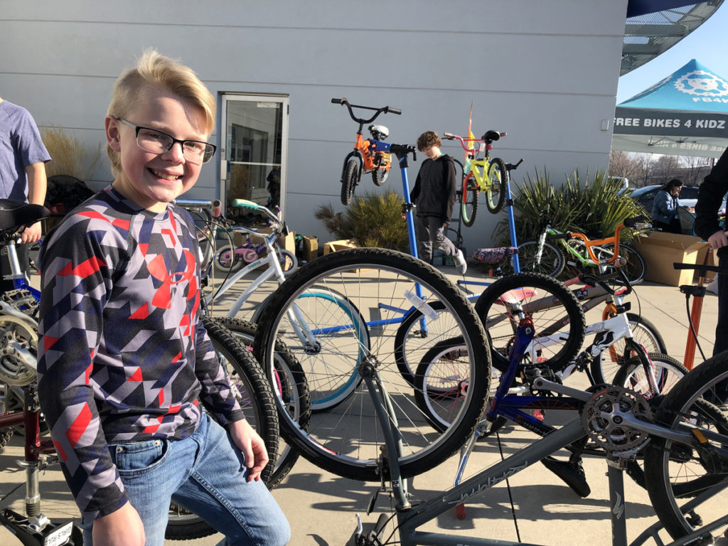 Ashton Lindley collected 125 bikes for his Eagle Scout project for Free Bikes 4 Kidz in 2018. Free Bikes 4 Kidz provides bikes to goodwill organizations who then give them to kids in need. Photo by Dave Iltis