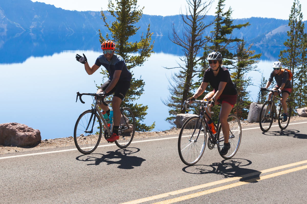 Ride the Rim travels around Crater Lake, Oregon. Photo courtesy Discover Klamath.
