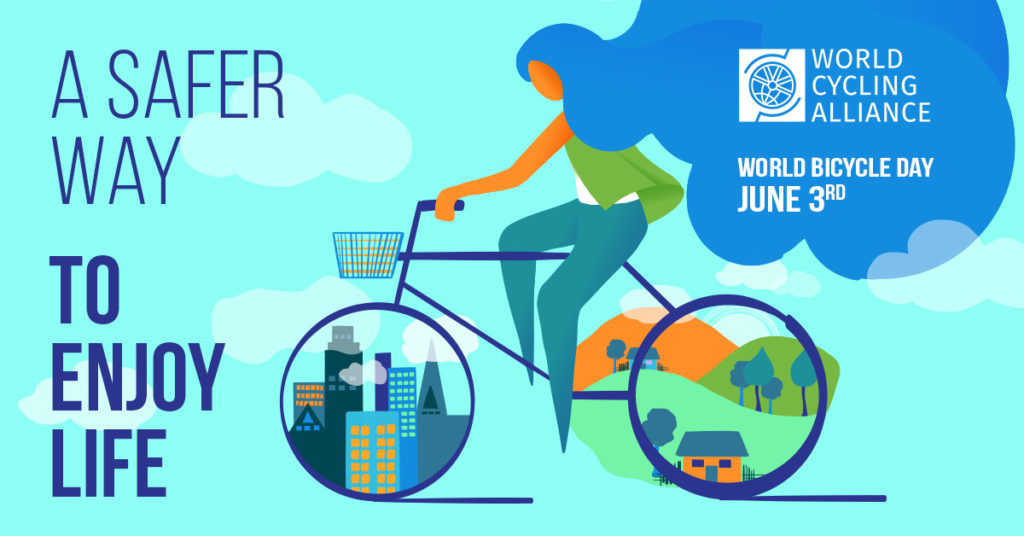 The United Nations' World Bicycle Day is celebrated each year on June 3.