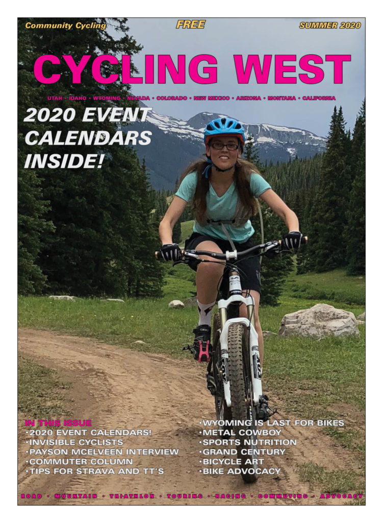 Cycling West Summer 2020 Cover Photo: Lisa Hazel mountain biking the trails on Molas Pass near Silverton, Colorado. Photo by Dave Iltis