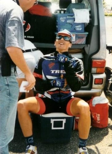 Marty Jemison relaxing before a stage. Photo courtesy Marty Jemison.