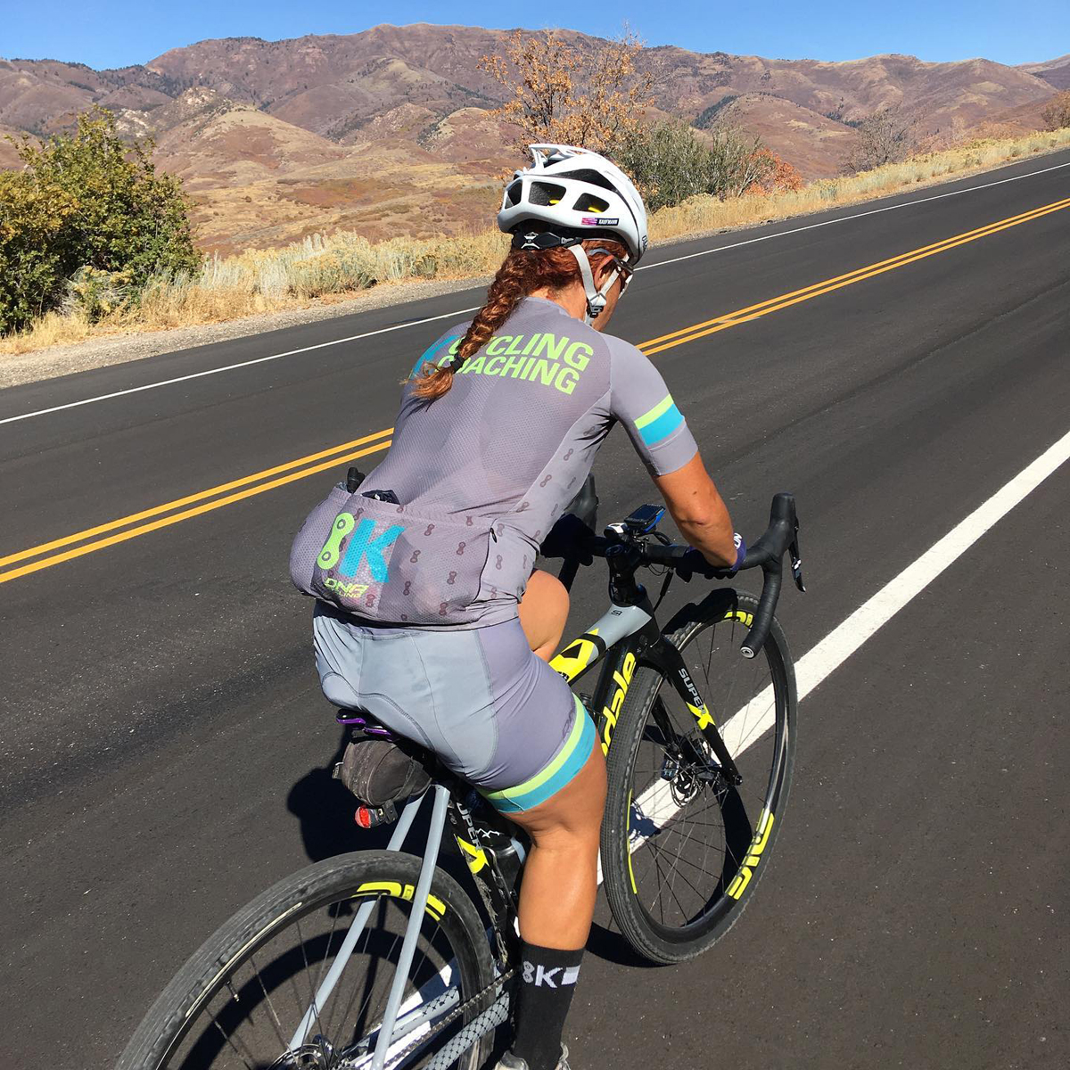 Sarah Kaufmann working on developing endurance for long rides. Photo by Matt McKinney