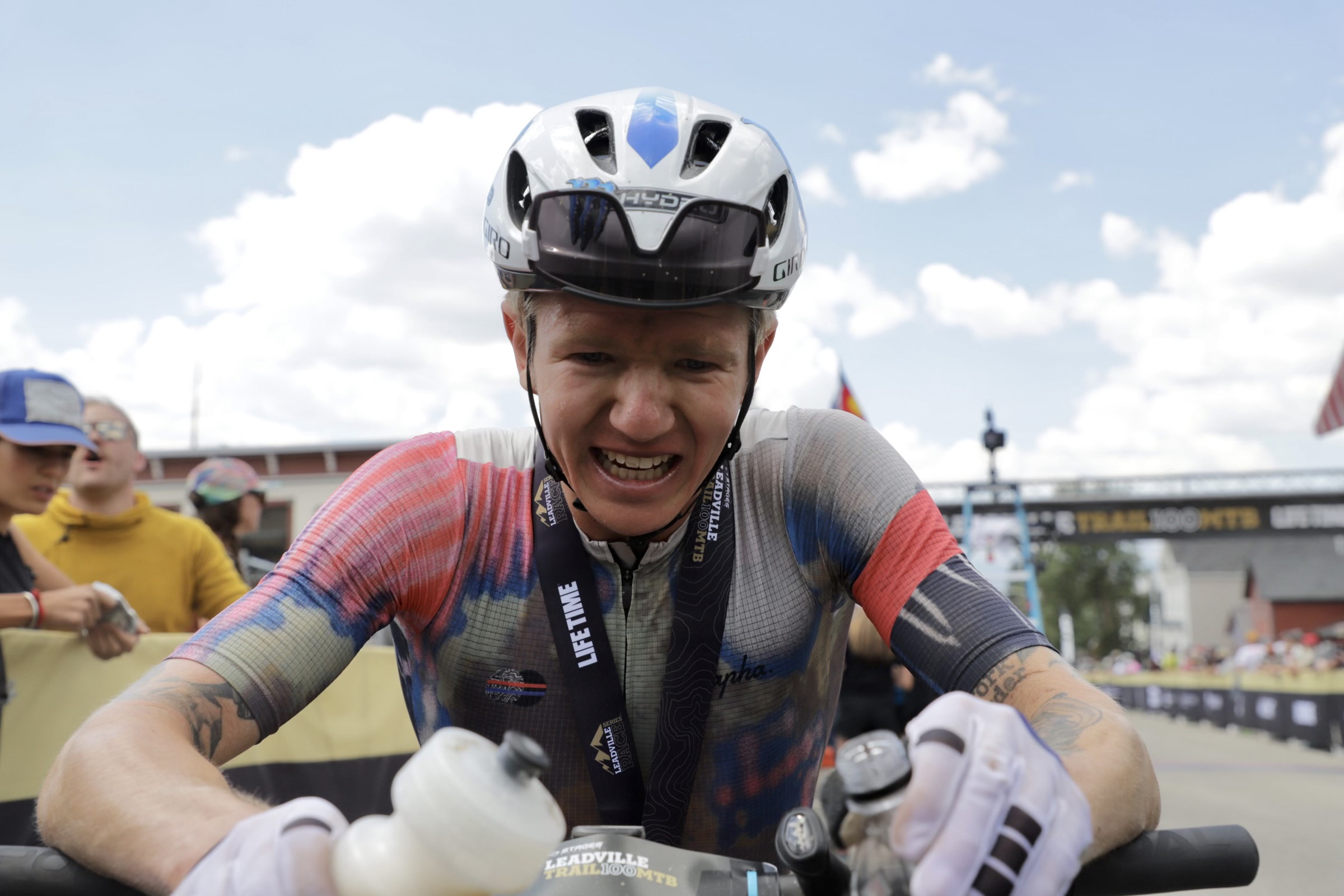 Keegan Swenson, shortly after winning the 2021 Leadville Trail 100. Photo courtesy Life Time