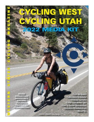 Cycling West's 2021 Media Kit for display advertising, website advertising, poster and flier delivery service; newsletter advertising; business memberships