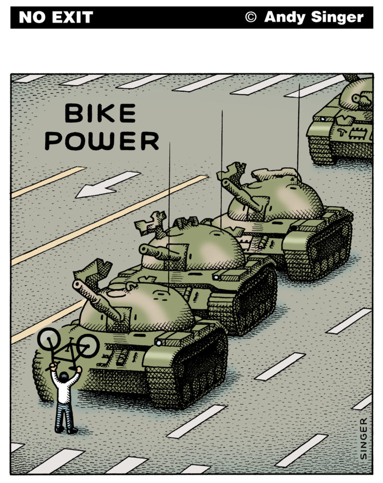 No Exit Bike Cartoon: Bike Power