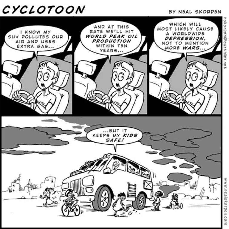 Cyclotoon: SUV, by Neal Skorpen