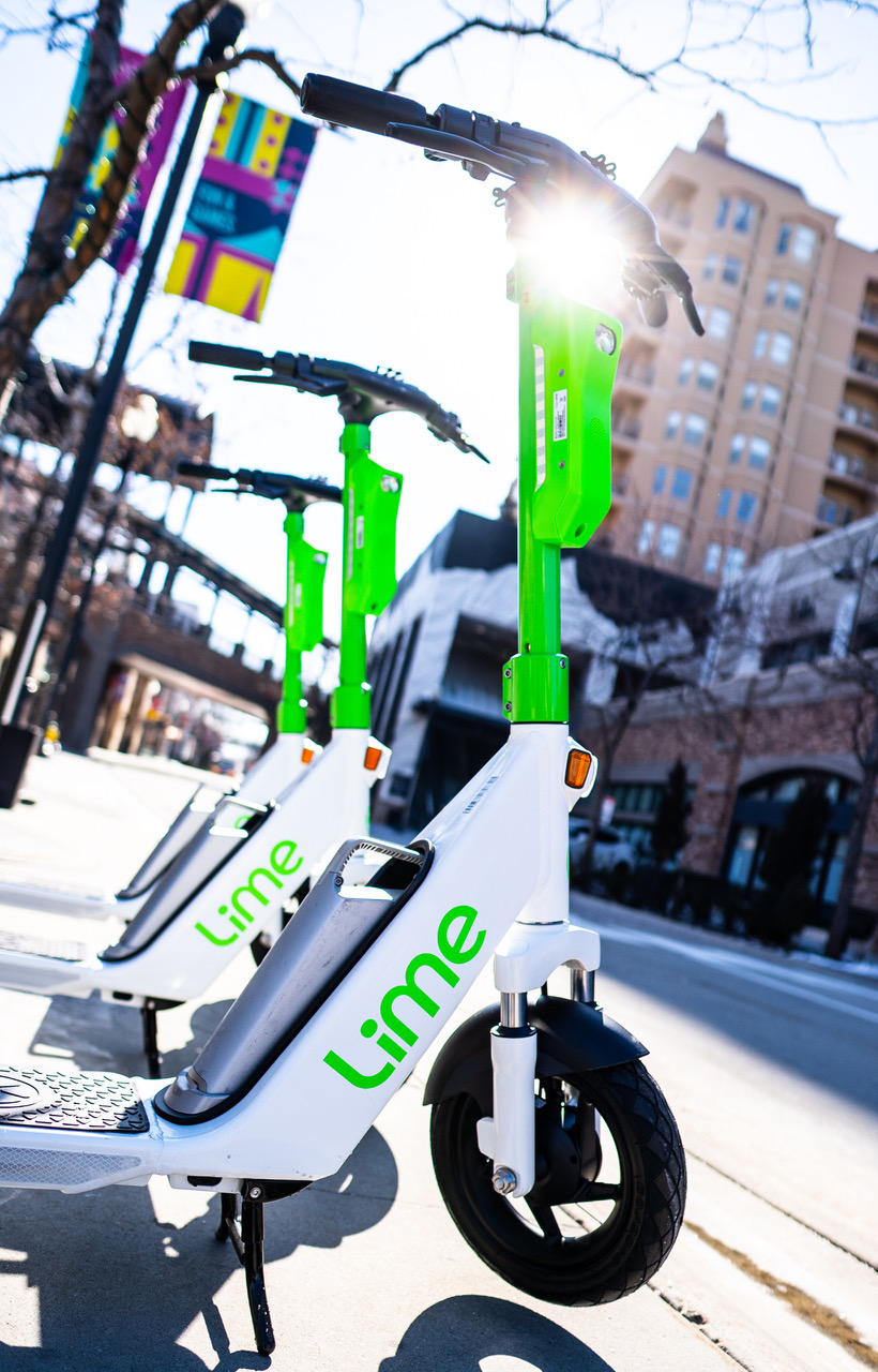 Lime scooters are one of the Wasatch Front's top choices for micromobility. Photo courtesy Lime